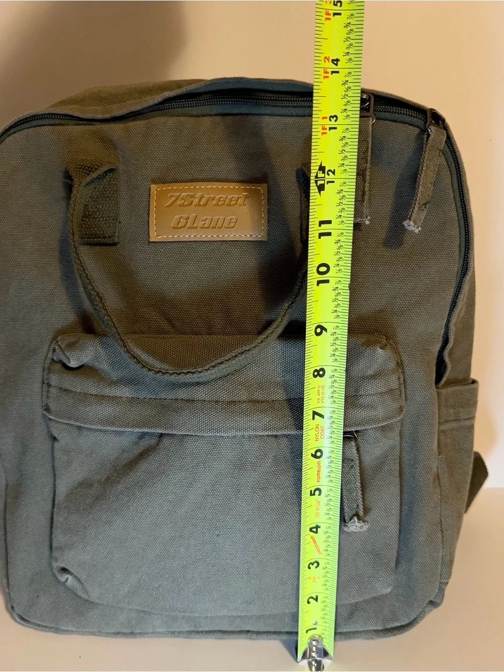 Olive Canvas Backpack - Men's Everyday Bag
